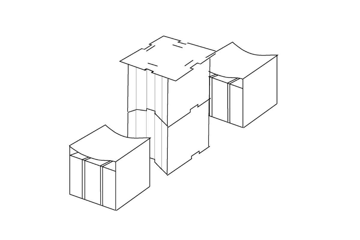 Dinat — top box folding pattern